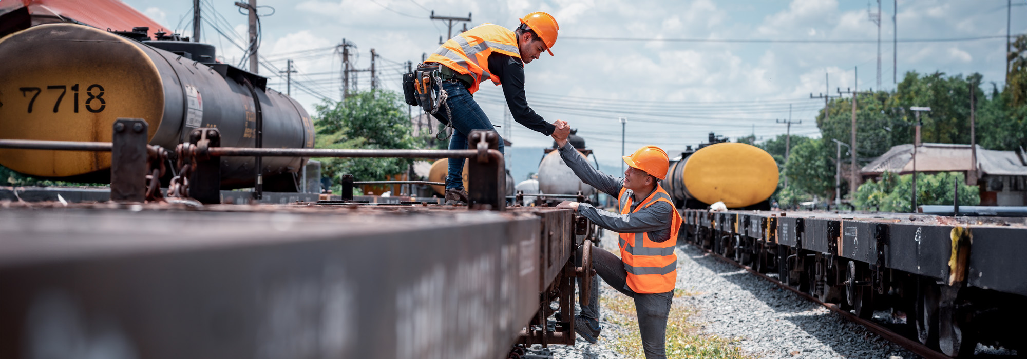 engineer under inspection and checking construction process