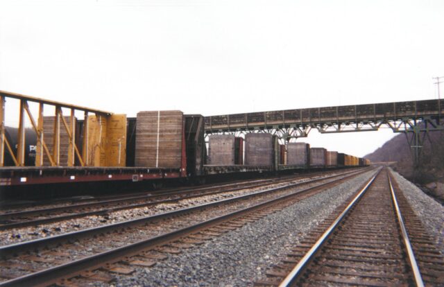 railroad with cargo