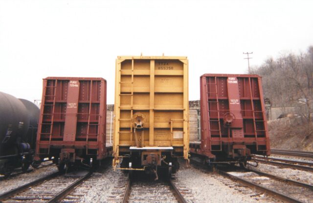 parked freight trains