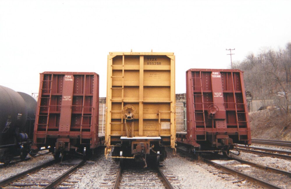 parked freight trains