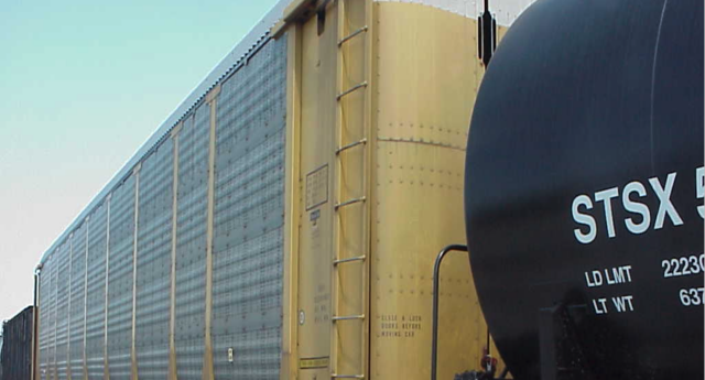 railcar on track