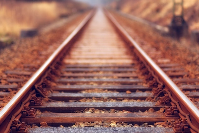railroad tracks landscape