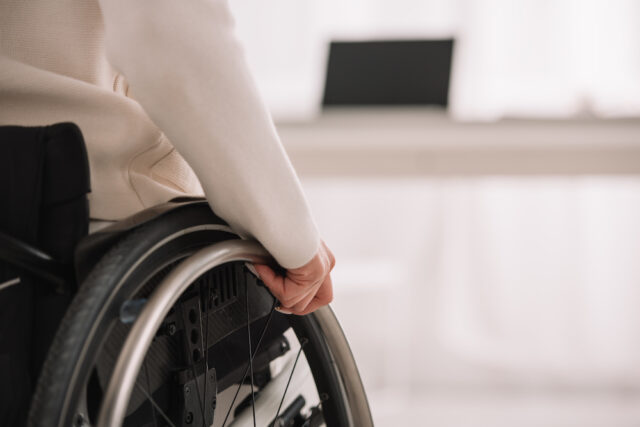 woman in wheelchair